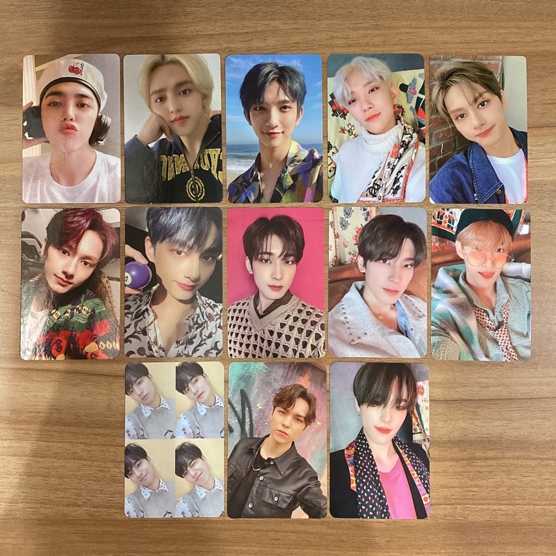 seventeen photocard pt 7 (scoups joshua jun wonwoo dk mingyu vernon dino semicolon attacca op1 hengg