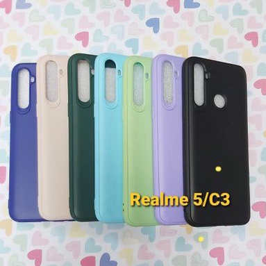 Case TPU Macaron Warna Warni Realme 5/C3