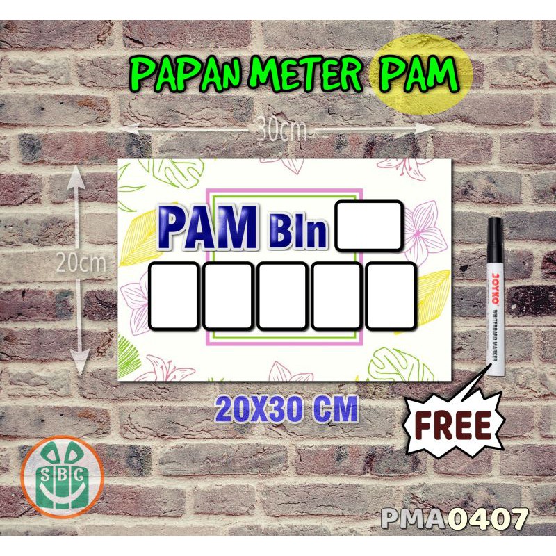 

Stokastik Papan Meter Listrik PLN PAM motif Unik - Tropical 07