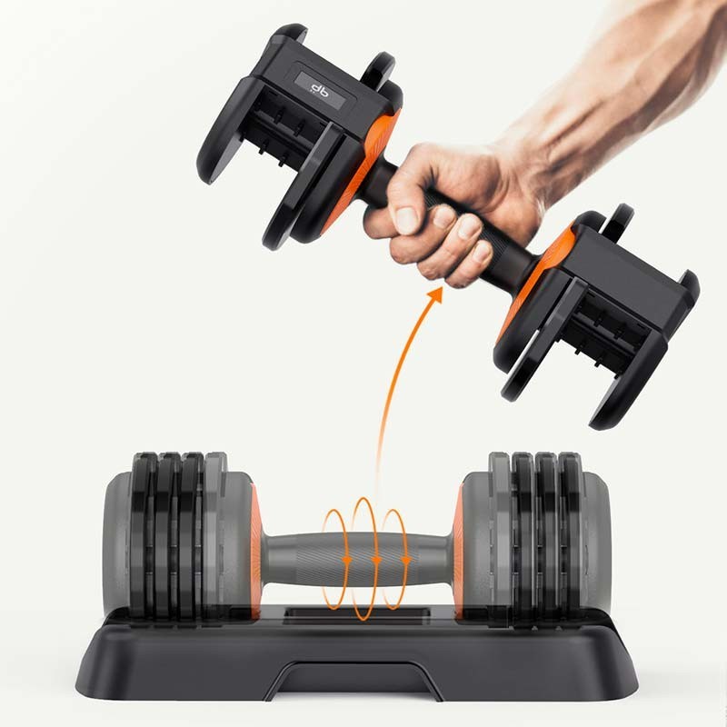 FED Adjustable Dumbbell Home Fitness Barbell 10KG