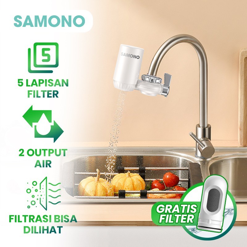 Water Purifier Filter Faucet - Keran Penjernih 5 Layer Samono Sw-wpw11