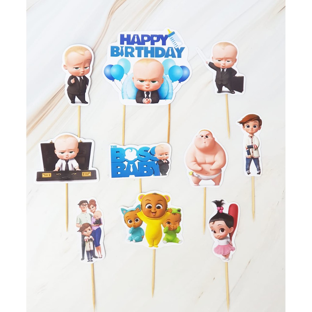 Topper Kue Boss Baby (10pcs)
