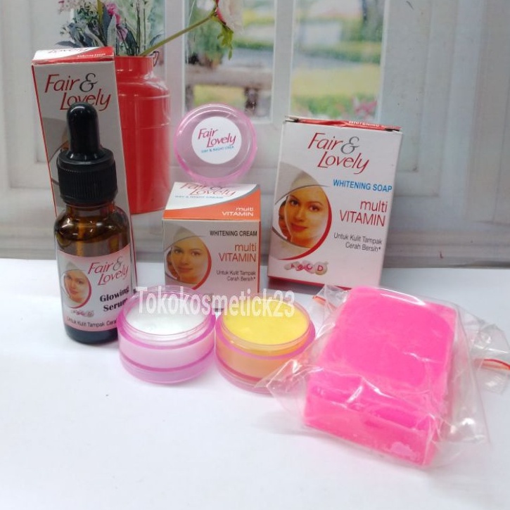 PAKET CREAM FAIR&LOVELY [SERUM.SABUN.CREAM SIANG+MALAM]