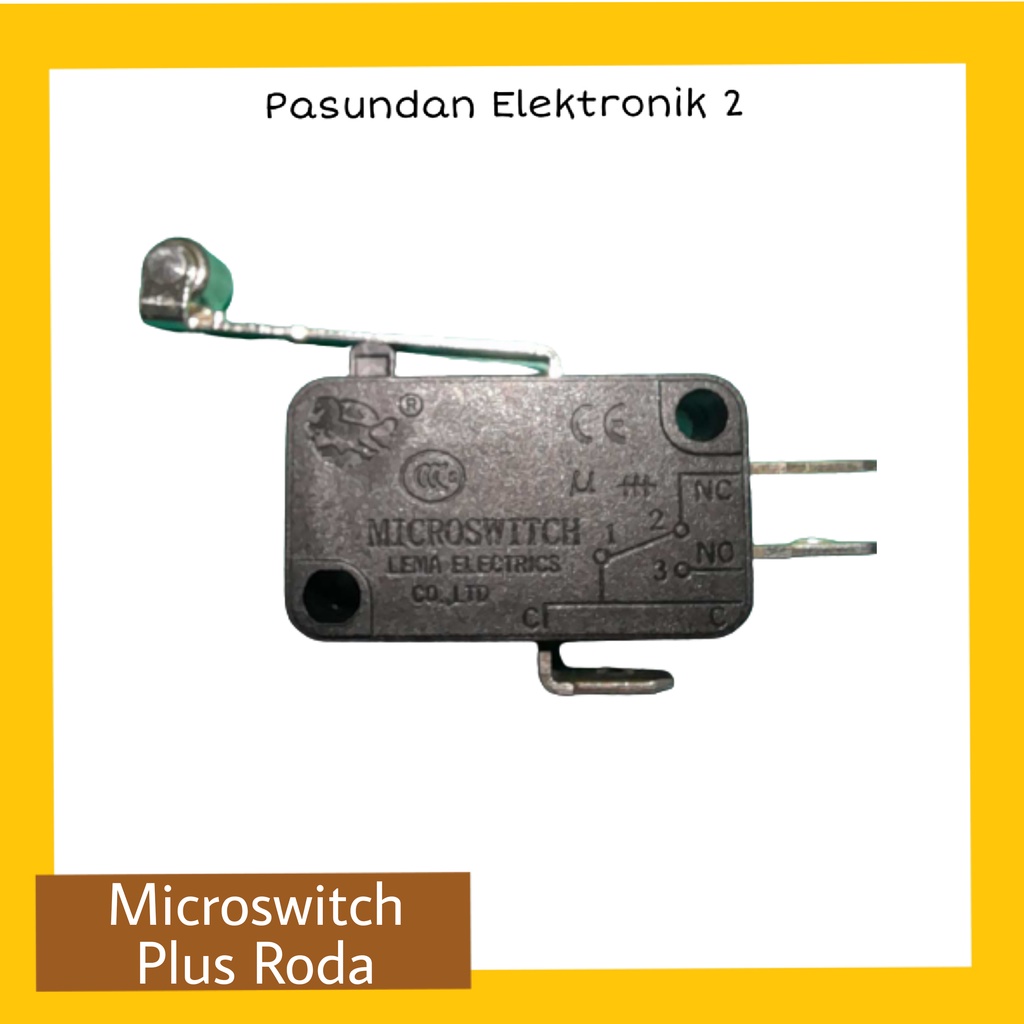 Micro switch Medium Gagang Roda 27mm 5A 220V