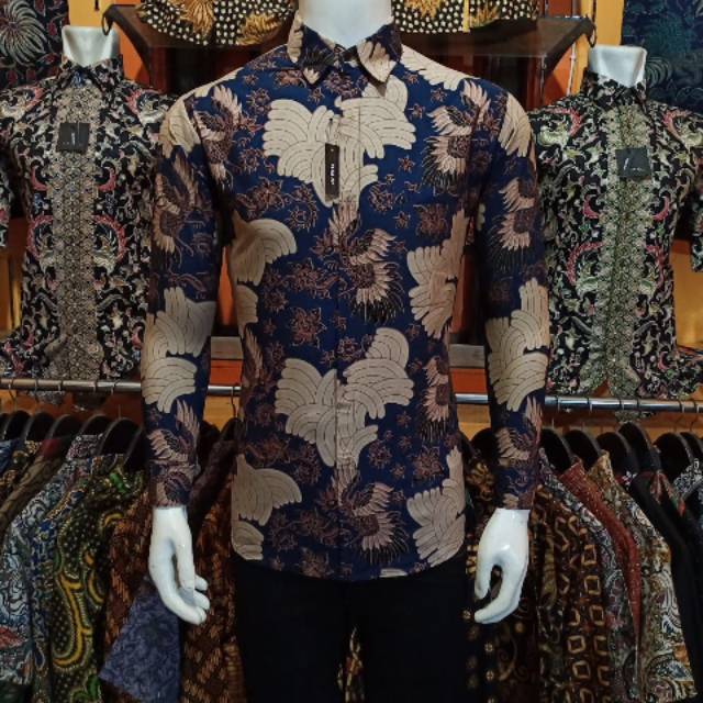 Batik Slim Fit Batik Premium Kemeja Baju Batik Pria Lengan Panjang Slimfit Modern