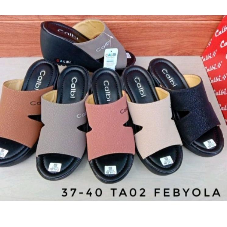 SANDAL WANITA CALBI MODEL/SANDAL WEDGES CALBI MURAH [GSK.30My22ᵂ]