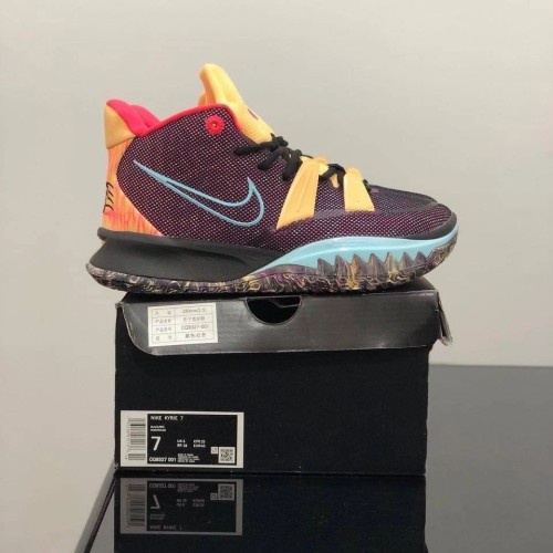 Sepatu Nike kyrie 7 EP Preheat 'Soundwave' Black/Glacier Ice/Melon Tin