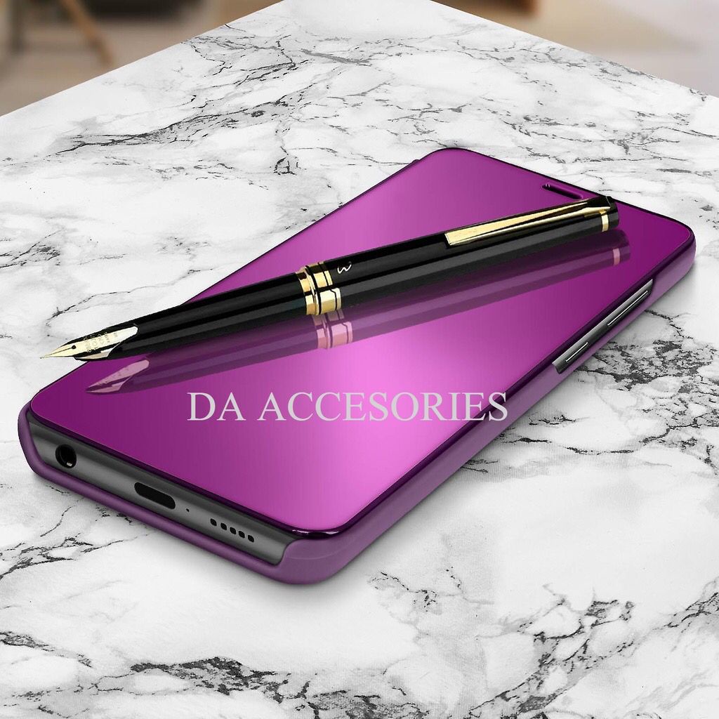 OPPO FIND X2 A1K REALME C2 A9 A5 2020 RENO ACE RENO2 RENO2F Flip Cover Mirror Standing