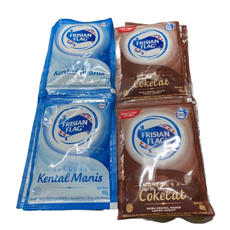 

Susu Kental Manis Bendera Frisian Flag Kemasan Sachet 6 pcs