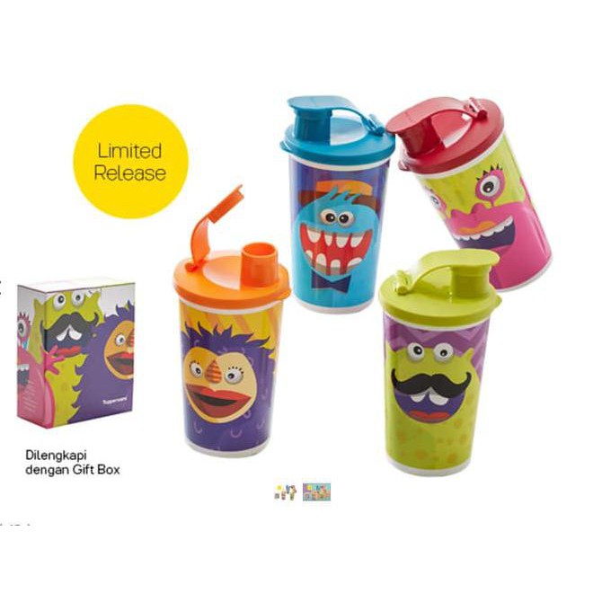 Buba Monster Tumbler (4) Botol Minum Anak Tupperware Alat Makan Minum Original