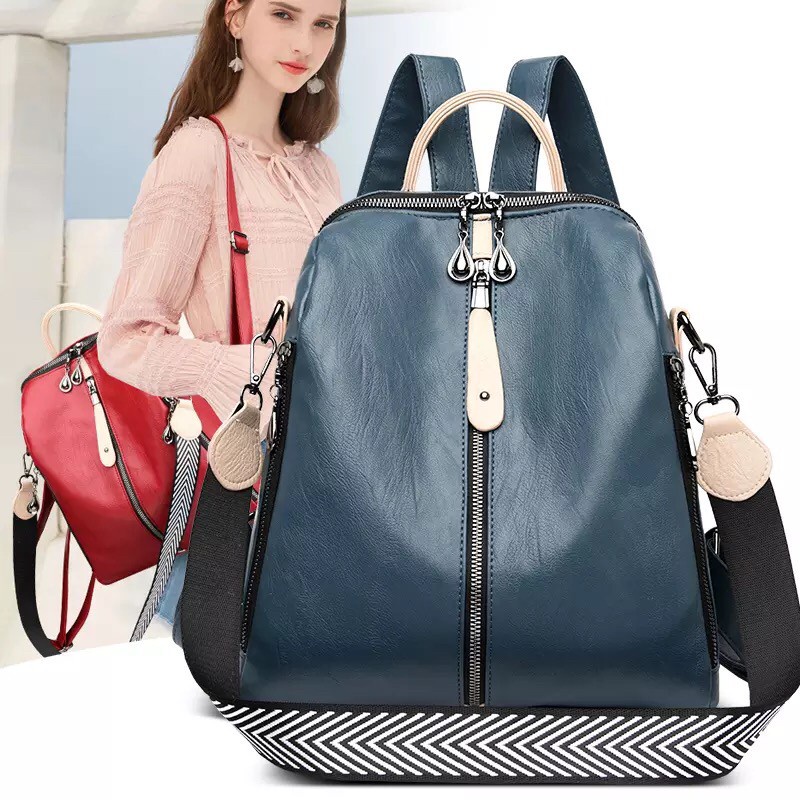 Tas Ransel Wanita Model Terbaru 2022 - Tas Ransel Wanita Kekinian - Ransel Import - Backpack Wanita 