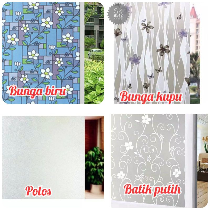 ES080 STIKER KACA MOTIF