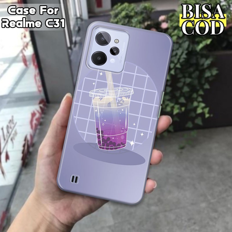 Case Realme C31 Boba Cute HARGA TERJANGKAU COD BAYAR DI TEMPAT