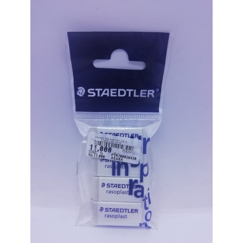 

ERASER SET (ISI 4) STAEDTLER WHITE / 700020430