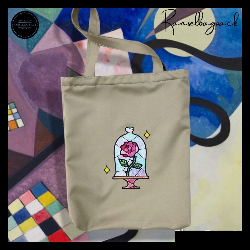 Tote Bag Little Prince Art Tas Tangan Cantik Retro Cantik Imut Tas Bahu Tas Tangan Wanita Belanja Kasual Tas Elegan Wanita