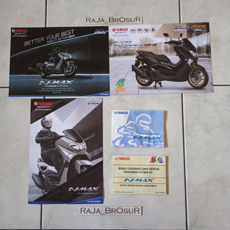 Buku petunjuk pemilik/Buku garansi dan servis transmisi otomatis/Manual book + 7 Poster brosur Yamah