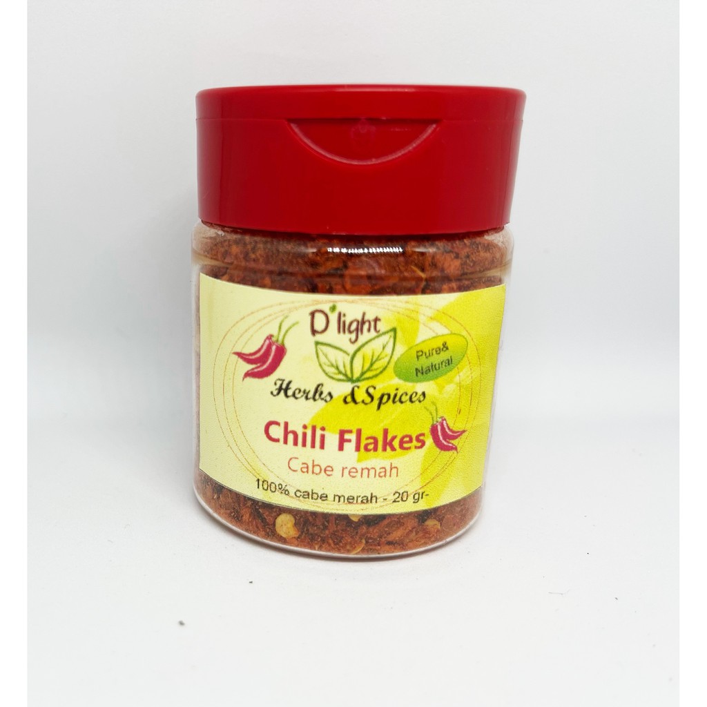 Chili Flakes 20gr / Bubuk Cabe Cabai Kasar Tanpa Pewarna - Tanpa Pengawet - 100% Murni