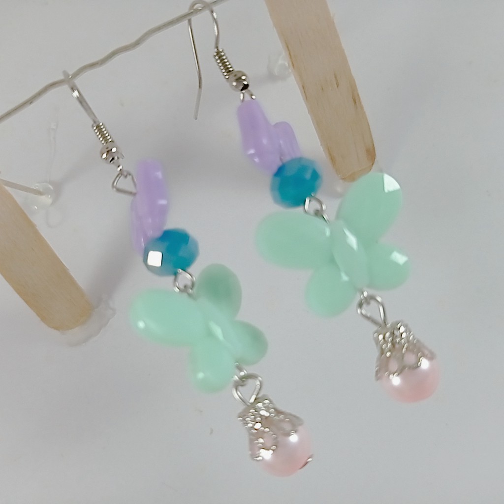 Anting Fashion Model PITA/Anting korea /Anting mutiara Warna pastel/Kerabu/Giwang Tokopelanginicer