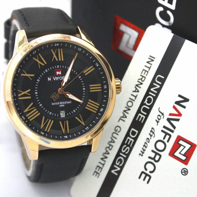 NAVIFORCE ,JAM TANGAN PRIA NAVIFORCE KULIT ORIGINAL