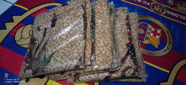 Couple Tunik Batik Bunga Ilalang Warna Coklat Dan Abu