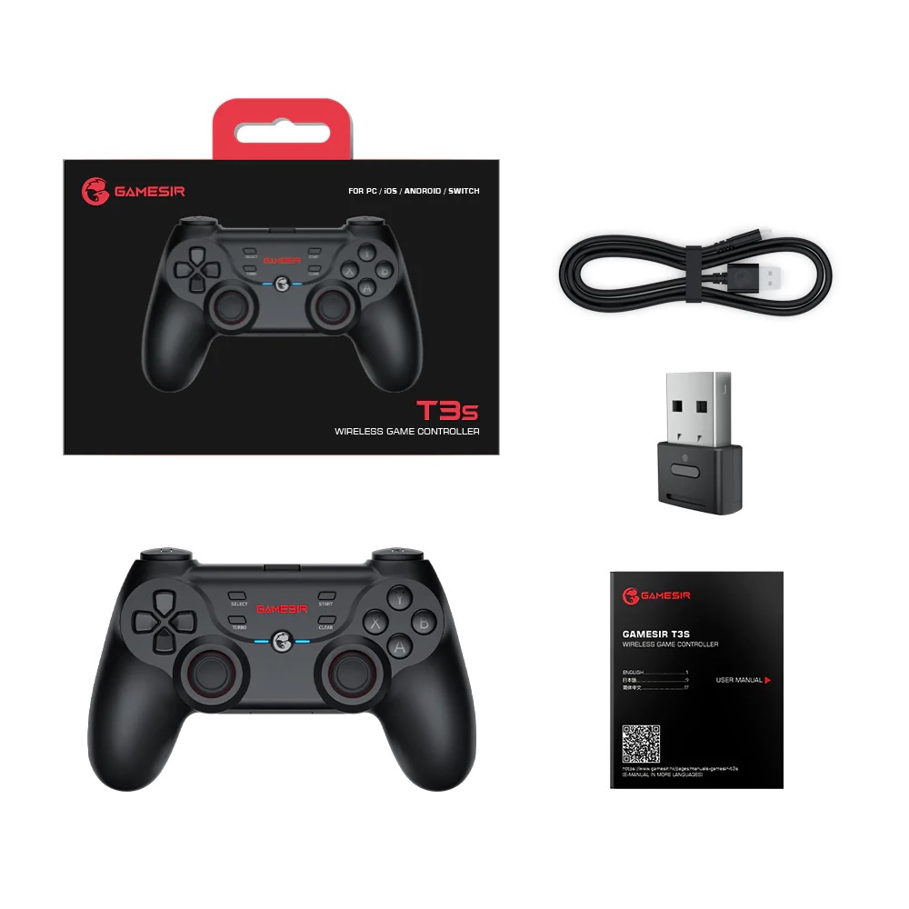 GAMESIR T3S - Multi-Platform Gamepad Controller - Dual Mode Connection - Kontroler Game Multifungsi Untuk Banyak Perangkat