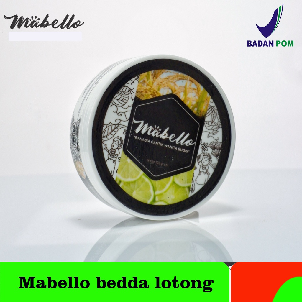 Masker wajah masker muka mabello bedda lotong