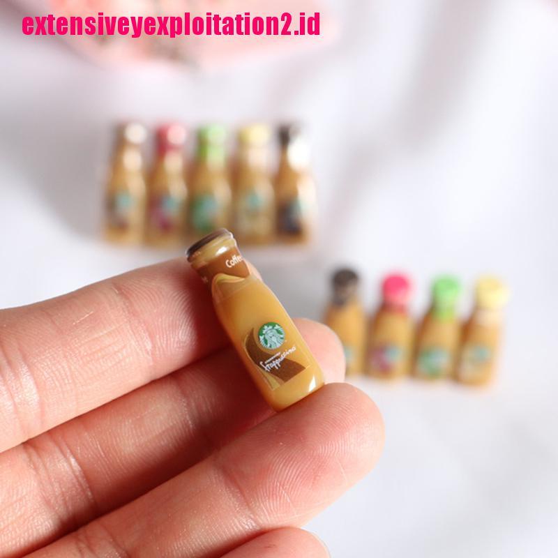 &lt; E2id &amp; &gt; 5 Pcs Miniatur Botol Kopi Bahan Resin Skala 1: 12 Untuk Dekorasi Rumah Boneka