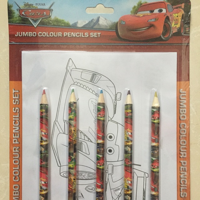 

Set mewarnai dengan pensil warna dan cat air / colouring set poster watercolour paint / painting set