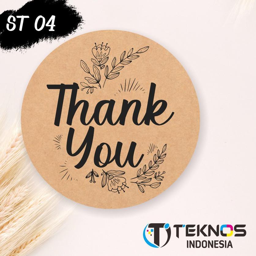 

PROMO BESAR (rhk-655) [75 PCS] STICKER LABEL THANK YOU KRAFT MURAH ST 04