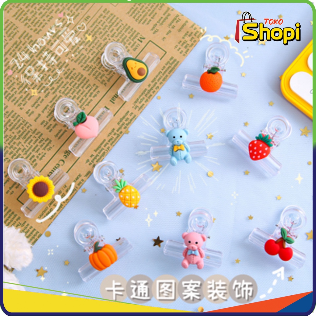 

Binder Clip Penjepit Kertas Plastik Motif Buah Penjepit Serbaguna Transparan 217