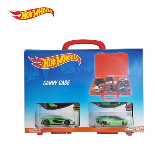 HOT WHEELS CARRY CASE - Koper Hotwheels Muat 15 Mobil + FREE 2 PCS Cars KEREN ORIGINAL SNI