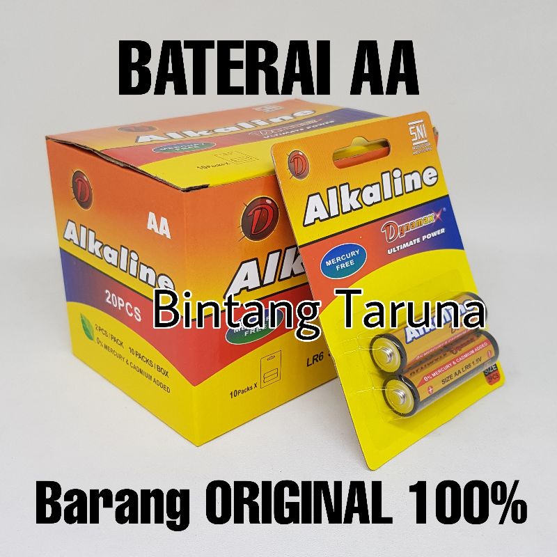 Baterai Dynamax AA Alkaline Battery AA Dynamax Batrai AA Alkaline Dynamax LR6