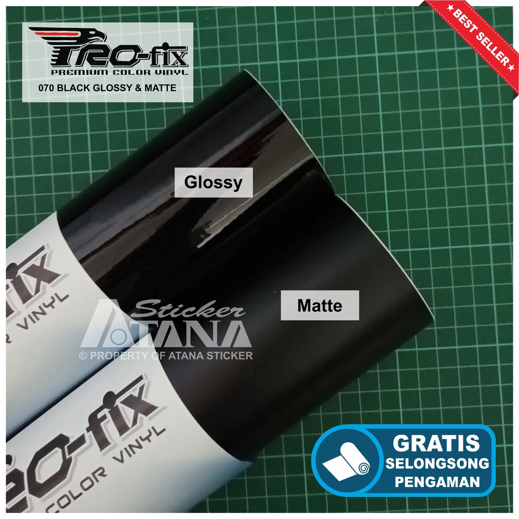 Skotlet Hitam Doff Glossy Scotlet Black Dop Gloss Stiker Matte Metalik Kilap Sticker Anti Gores Meteran Decal Roll Scotlite Body Sepeda Motor Matic Scotlight Mobil Tiang Dekorasi Kaca Aquarium PCX NMAX Beat Vario Vespa Ninja ADV Avanza Xenia L300 Satria