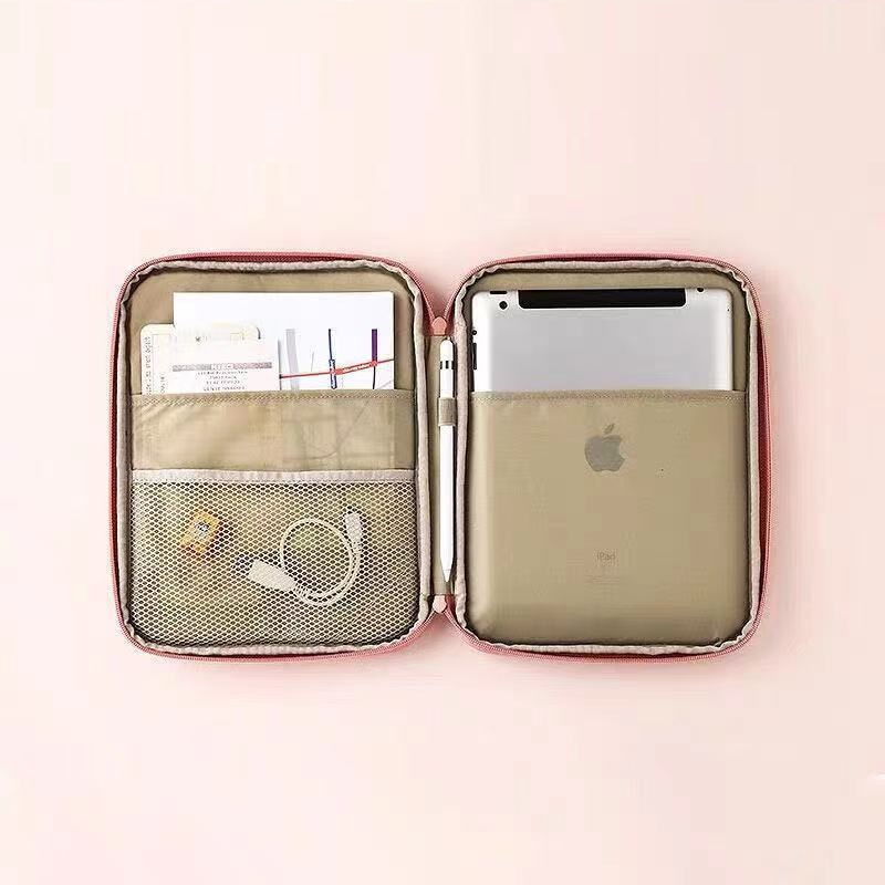 Sleeve Pouch Sarung Tas Bag Tempat Case Ipad Tab Tablet Macbook Air Pro Laptop Asus Vivobook E210 Acer Lenovo Ideapad Slim 3 D330 HP Huawei 11 12 13 14 15 inch Hitam Hijau Green Pink Biru Navy Kuning Merah Cute Murah Slot Stationary Organizer Banyak Ruang