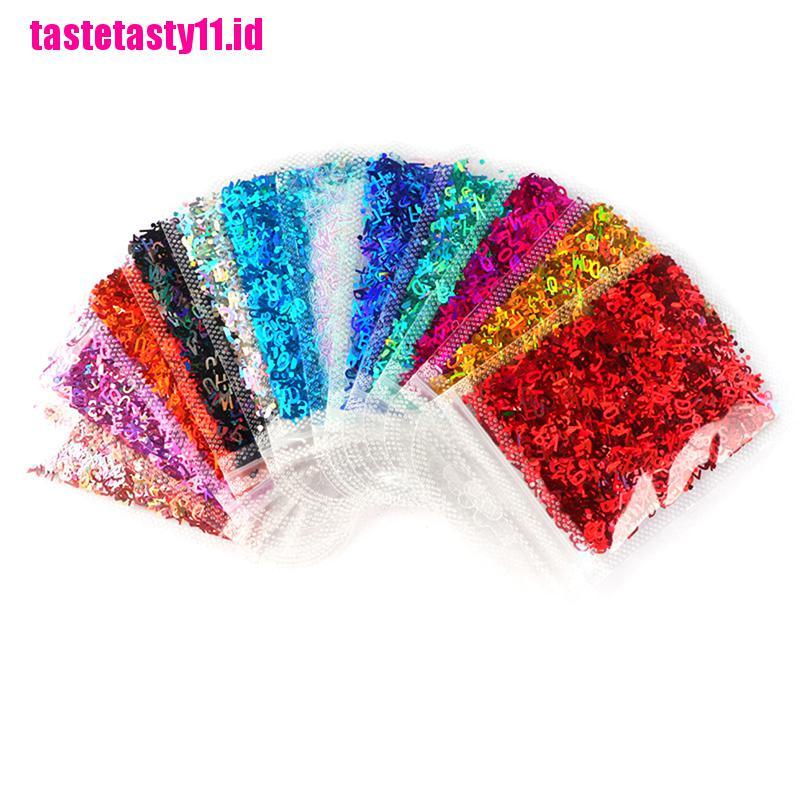 5 Warna Abjad Glitter Epoxy Resin Untuk Festival