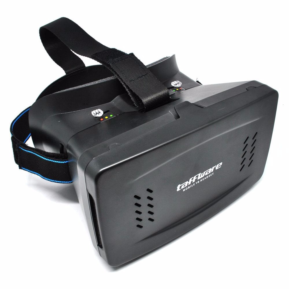 JM1107 HIGH QUALITY 3D VR BOX VR CARDBOARD 2ND GEN UP TO 6 INCH BLACK R72