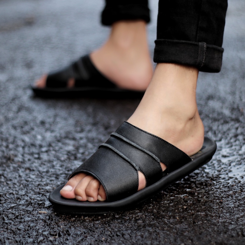 BURAY X SANDAL SLIDE INDIAN PRIA DEWASA CEVANY KULIT ASLI 100% ORIGINAL FORMAL CASUAL SANDAL SLOP KULIT PRIA KERJA KANTOR GURU PNS PESTA RESMI NYAMAN || SANDAL PRIA INDIAN BERKUALITAS MURAH 2022