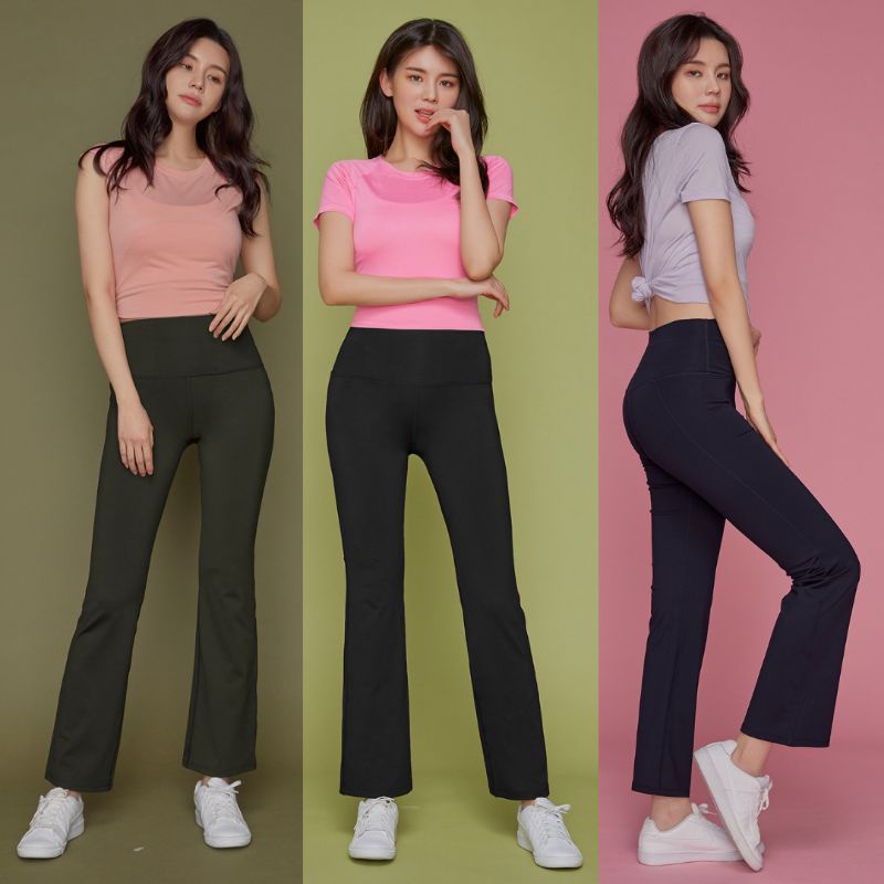 STB039 STL Change Up Semi Bootcut Pants - Celana Panjang Wanita Branded Original