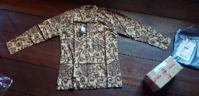 Risna Batik Krb175 Kemeja Batik Pria Lengan Panjang Exclusive Batik Primis M L Xl