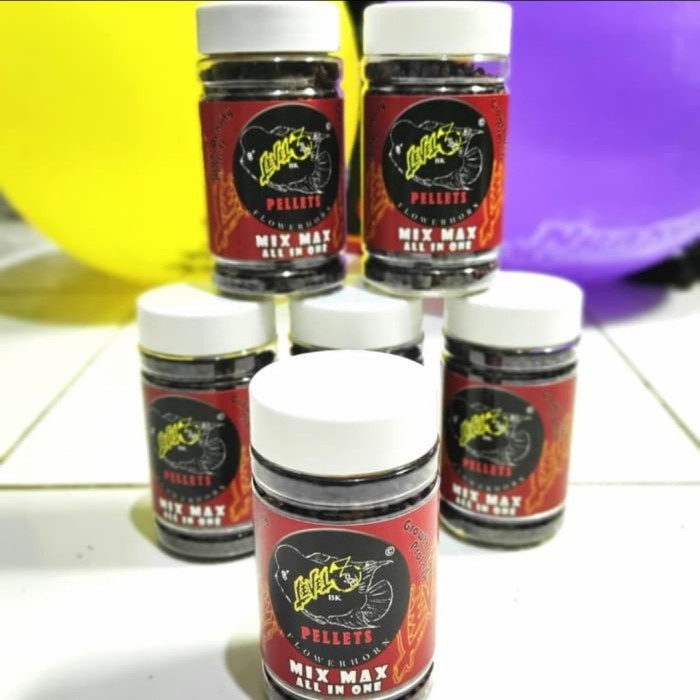 Pelet Louhan MIX MAX 50Gr - Pelet Jenong Mutiara dan Warna