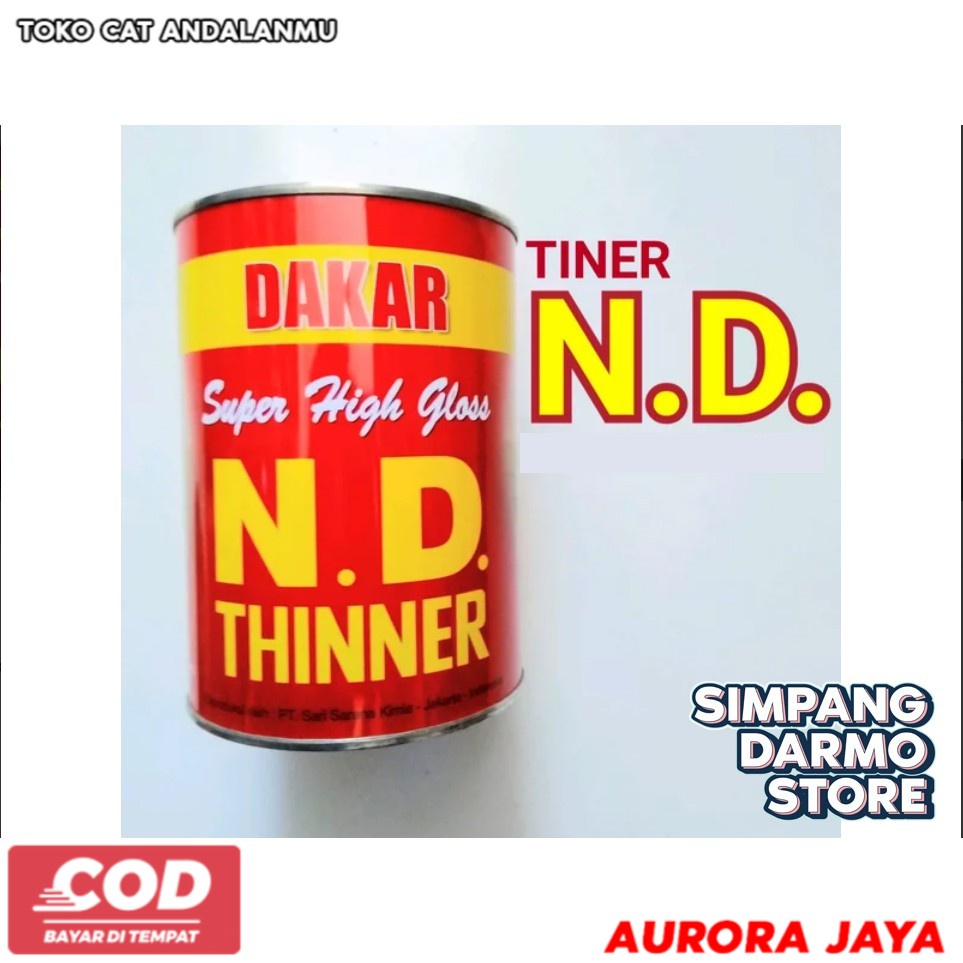 Tiner Thinner Remover ND Untuk Menghilangkan Cat Pada Plastik atau Body Motor -  Toko Cat Aurora