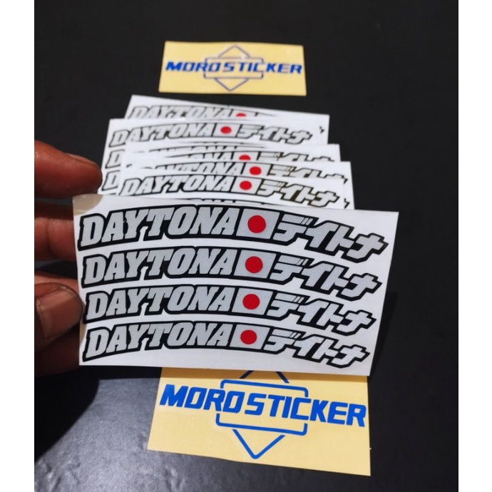 sticker velg daytona isi 4 cutting sticker daytona
