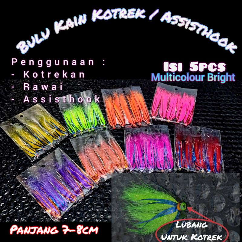 Bulu Kotrek Kain Kombinasi Flasher / Assisthook