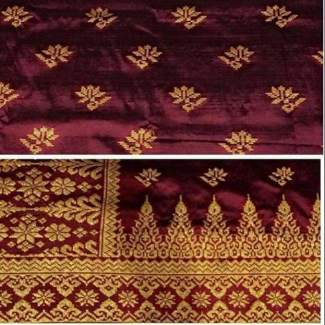 Tenun Songket Melayu Bengkalis Riau Motif Pucuk Rebung Shopee Indonesia