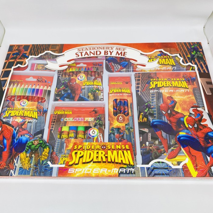 

(TERLARIS) Stationary set xl alat tulis gambar anak lengkap spiderman