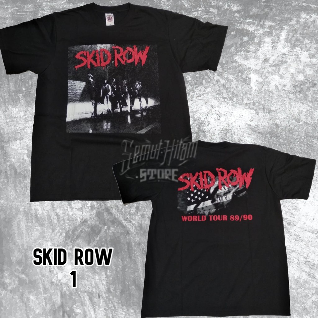 [SKID ROW] Kaos SKID ROW Builtup Band Musik Metal Prapatan Rebel ORIGINAL
