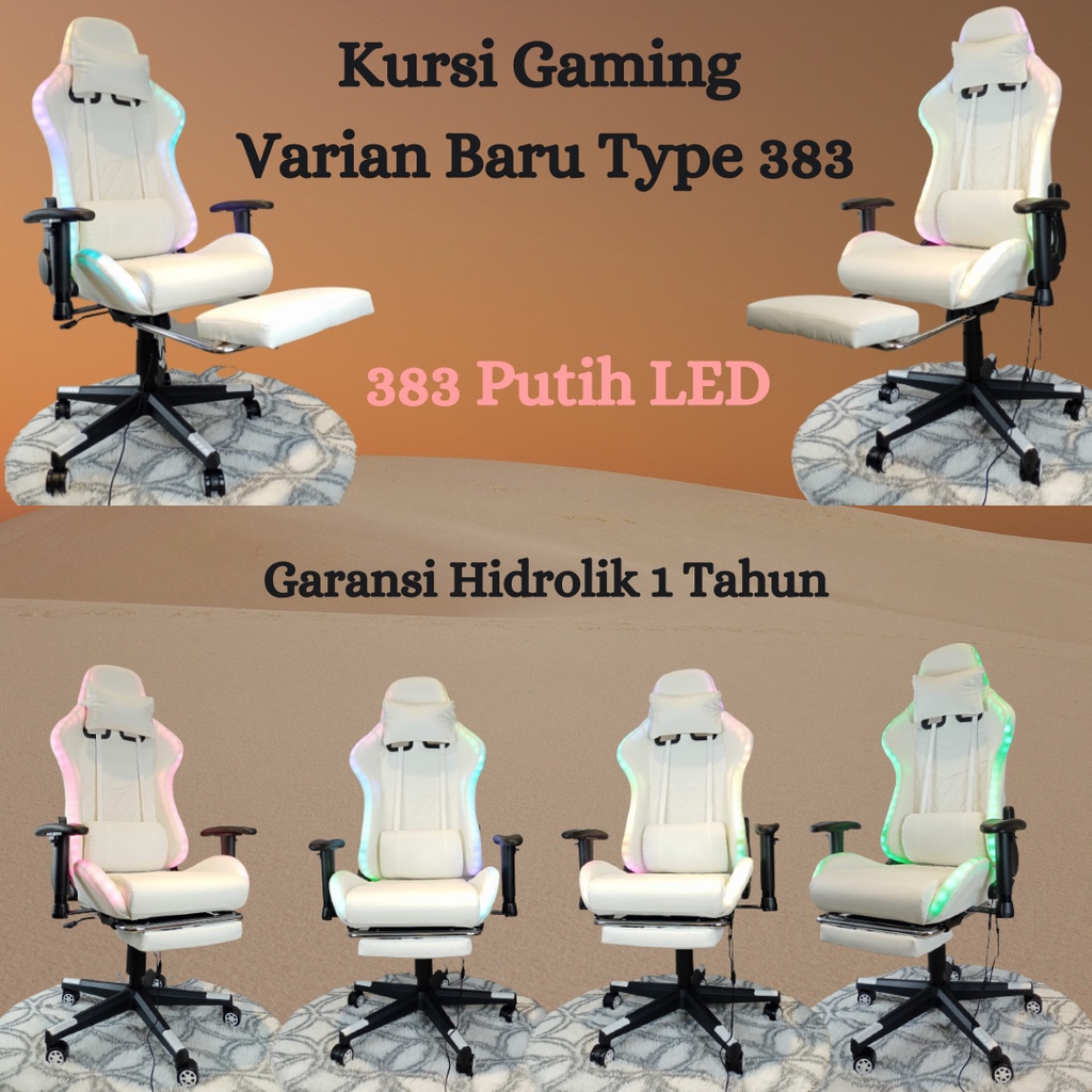 Kursi Gaming LED Type 383 Kursi Gamers Gaming Chair Termurah Premium