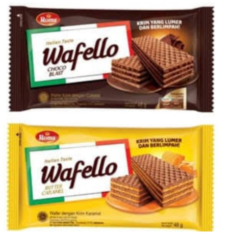 Jual AGEN_BISKUIT ROMA WAFELLO CHOCO BLAST / BUTTER CARAMEL / WAFER ...