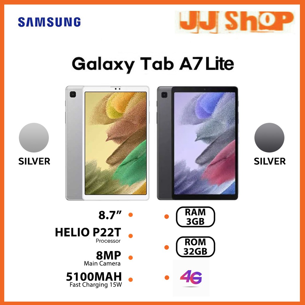 SAMSUNG GALAXY TAB A7 LITE 3/32 GB RAM 3GB ROM 32GB GARANSI RESMI