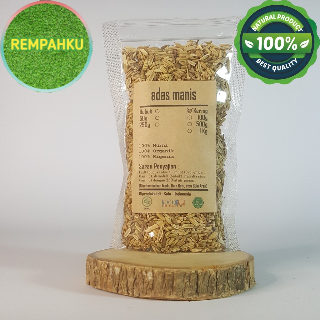 

ADAS MANIS KERING 500gr - Pimpinella Anisum - MURNI - JSR - REMP